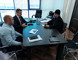 Преосвященнейший епископ Симон ознакомился с проектом по строительству храма при ООО «Новороссийский прокатный завод» города Шахты