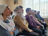 В рамках проекта Шахтинской епархии «Территория надежды» проведено очередное лекционно-просветительское занятие для добровольцев, оказывающих помощь беженцам из Донбасса и Украины