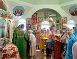  В храме святого праведного Иоанна Кронштадтского соборным богослужением отметили престольный праздник