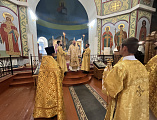 Божественная литургия в храме святителя Алексия Московского станицы Бессергеневской