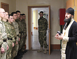 Иерей Евгений Осяк провел беседу с военнослужащими в/ч 3433