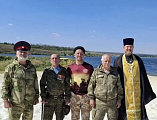Духовник казаков ГКО «Новошахтинское» благословил отчетной Большой круг