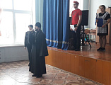 Иеромонах Арсений (Алимов) принял участие в торжественном митинге, посвященном 78 годовщине освобождения пос. Горный от немецко-фашистских захватчиков