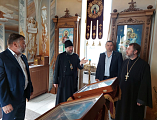 Преосвященнейший епископ Симон провел выездное совещание по строительству и благоустройству храма святых мучениц Веры, Надежды, Любови и матери их Софии ст. Багаевской