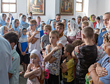 Учащие и учащиеся пришли за благословением перед началом нового учебного года