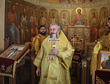 Преосвященнейший епископ Симон совершил Божественную литургию в храме святых Веры, Надежды, Любови и матери их Софии в станице Багаевской