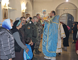 В праздник Покрова Пресвятой Богородицы казаки станицы Мало-Несветаевской посетили храм Донской иконы Богородицы г. Новошахтинска