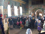 В храме святого Апостола Андрея Первозванного прошли торжества, посвященные празднованию Рождества Христова и Обрезания Господня