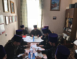 Расширенное заседание епархиального Отдела по взаимодействию с казачеством состоялось в храме равноапостольного князя Владимира г. Шахты