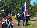 Торжественное открытие мемориальных досок в средней школе поселка Отрадный