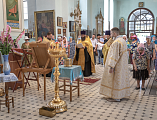 В Донецкое Успенское архиерейское подворье ст. Гундоровской принесены святыни, с которыми будет совершен водный крестный ход, посвященный 10-летию образования Шахтинской епархии