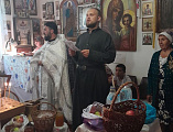 Престольный праздник молитвенно отметили в храме Преображения Господня села Лысогорка   