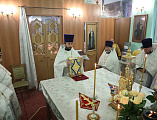 Престольный праздник молитвенным торжеством отметил храм Архистратига Михаила пос. Каменоломни