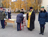 Верстание в казаки прошло в казачьем кадетском корпусе г. Шахты, кадет напутствовал духовник иерей Евгений Поцелуев