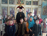 Казанский храм города Гукова посетили учащиеся 4 класса Гуковской средней школы № 4  