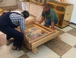 В Державном храме города Донецка появилась уникальная четырехчастная икона