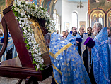 Крестный ход с Донской иконой Божией Матери посетил храмы Шахтинской епархии
