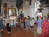 На сороковой день после смерти протоиерея Анатолия Почтового в храме святителя Тихона Задонского прошло заупокойное богослужение
