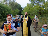 Крестный ход и водосвятный молебен в селе Первомайское