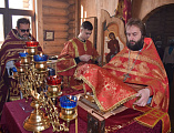 В храме блаженной Матроны Алексеевского архиерейского подворья при казачьем кадетском корпусе г. Шахты отметили престольный праздник