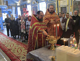 Преосвященнейший епископ Симон совершил Божественную литургию в храме Покрова Пресвятой Богородицы г. Новошахтинска