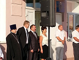 Иерей Игорь Лосев в День знаний принял участие в торжественных линейках в школах № 22 и № 25