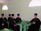 В Верхнедонском благочинии прошло очередное собрание духовенства, на этот раз встреча проходила в храме Сретения Господня станицы Базковской