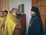 Преосвященнейший епископ Симон с архипастырским визитом посетил храм в честь святого равноапостольного князя Владимира в городе Шахты
