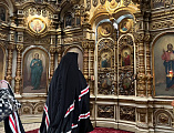 Чтение Великого покаянного канона преподобного Андрея Критского в Донецком Успенском архиерейском подворье ст. Гундоровской во вторник первой седмицы Великого поста