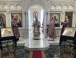 Епископ Шахтинский и Миллеровский Симон совершил Божественную Литургию в храме великомученика Пантелеимона города Миллерово