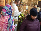 В Рождество в храме блаженной Матроны Московской при Шахтинском кадетском корпусе детям были розданы подарки