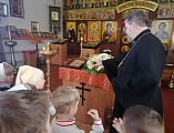 Воспитанники детского сада №28 «Аленький цветочек» посетили Пантелеимоновский храм пос. Майский