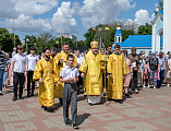 Праздничная Литургия в день памяти первоверховных апостолов Петра и Павла в Покровском кафедральном соборе города Шахты