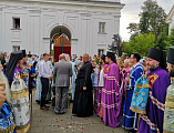 В Польше Преосвященнейший епископ Симон сослужил Блаженнейшему митрополиту Варшавскому и всея Польши Савве за всенощным бдением в Супрасльском монастыре