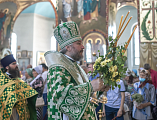 В День Святой Троицы, Пятидесятницы Преосвященнейший епископ Симон совершил Божественную литургию в Покровском кафедральном соборе г. Шахты