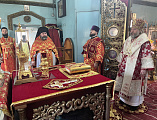 Преосвященнейший епископ Симон возглавил праздничную Литургию в храме святителя Николая города Шахты