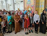 Преосвященнейший епископ Симон принял участие в торжествах по случаю дня памяти преподобной Арсении (Себряковой) в Спасо-Преображенском монастыре в городе Серафимовиче Волгоградской области