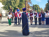Священник принял участие в митинге памяти дважды Героя Советского Союза Александра Ефимова