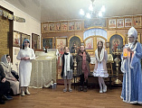В Кашарах отпраздновали Рождество Христово Литургией, ёлкой и живым ягнёнком