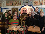 В храме Преображения Господня села Лысогорка совершили Литургию в день памяти святителя Луки Крымского