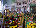 В день памяти преподобного Сергия Радонежского в храме Архистратига Михаила пос. Каменоломни состоялась соборное богослужение