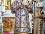 Преосвященнейший епископ Симон сослужил митрополиту Саратовскому и Вольскому Игнатию в день 10-летия его архиерейской хиротонии