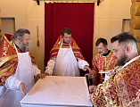 В ст. Обливской освятили храм в честь святого великомученика Георгия Победоносца