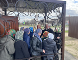 Преосвященнейший епископ Симон посетил новообразованный приход в честь блаженной Матроны Московской в поселке Тарасовский