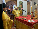 Епископ Николай возглавил Божественную литургию в Свято-Пантелеимоновском храме города Миллерово