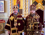 Преосвященнейший епископ Симон с архиереями Саратовской митрополии принял участие в торжествах по случаю празднования Собора Саратовских святых
