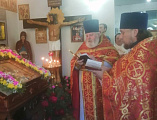 Иерей Евгений Литвиненко и прихожане Ажиновского храма совершили паломническую поездку на престольный праздник в день памяти священномученика Захария Лобова