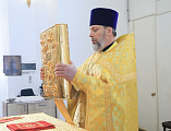 Преосвященнейший епископ Симон совершил воскресное богослужение в храме Успения Пресвятой Богородицы ст. Калитвенской