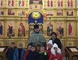 В Праздник Введения во храм Пресвятой Богородицы воспитанники станичного детского сада «Казачок» с воспитателем Г.К. Болдыревой посетили Успенский храм станицы Калитвенской