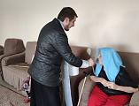 Пасхальное посещение жильцов реабилитационного отделения для граждан пожилого возраста и инвалидов в станице Боковской